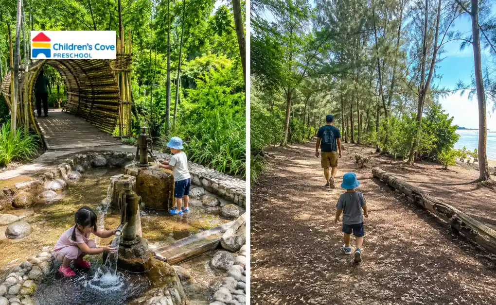 Exploring nature trails makes for great toddler activities, providing ideal places to bring toddlers in Singapore for outdoor adventures